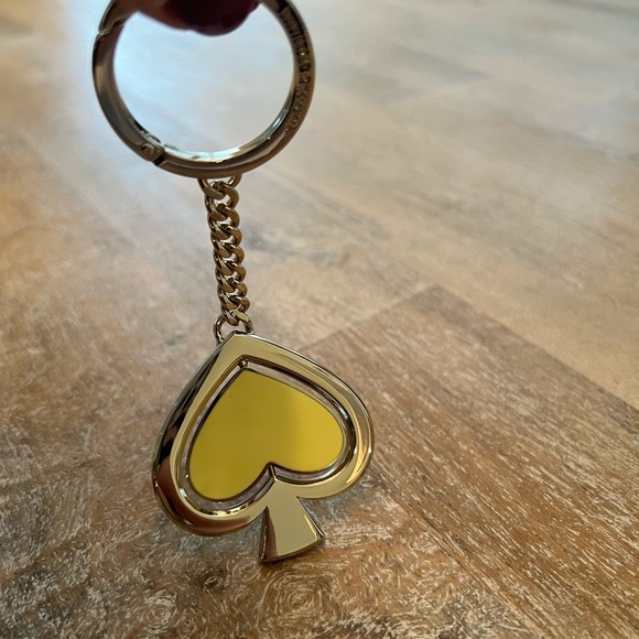 Kate Spade Rotating Heart Shaped Keychain - Picture 7 of 12